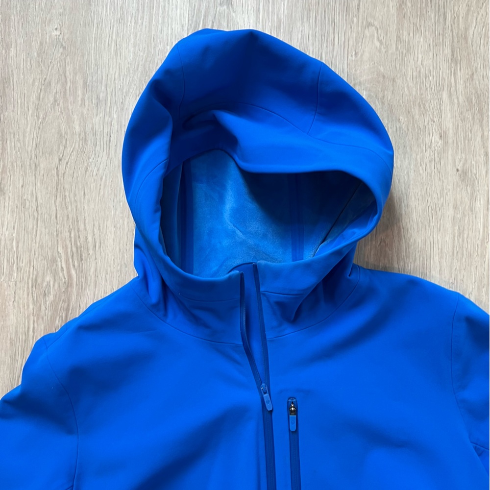 Lululemon Cross Chill Cropped running Jacket Blazer Blue Size 12 Rare Color - Picture 3 of 4
